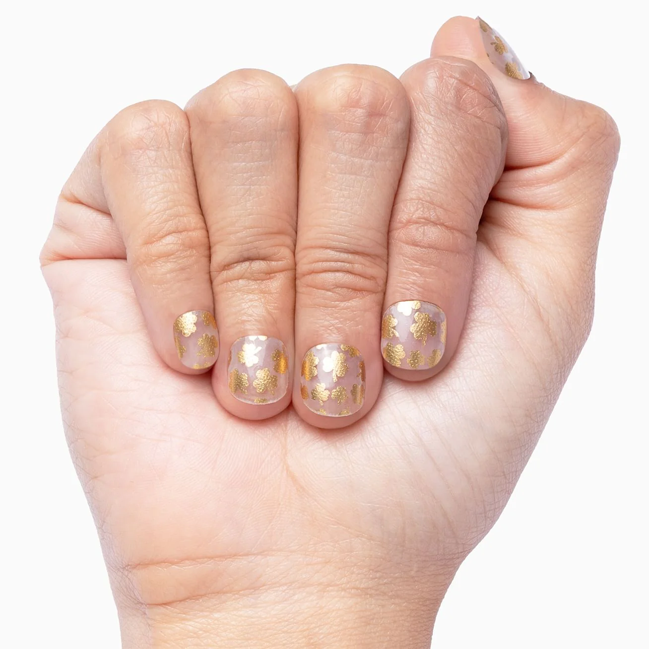 All Over Gold Clover (transparent) - Image 3